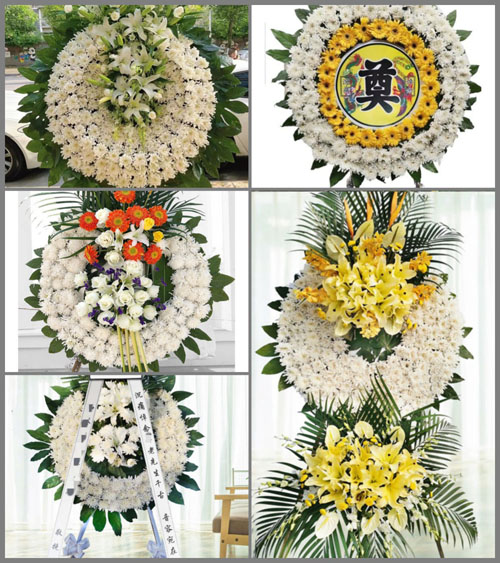湖北咸宁市嘉鱼县鱼岳镇花圈速递